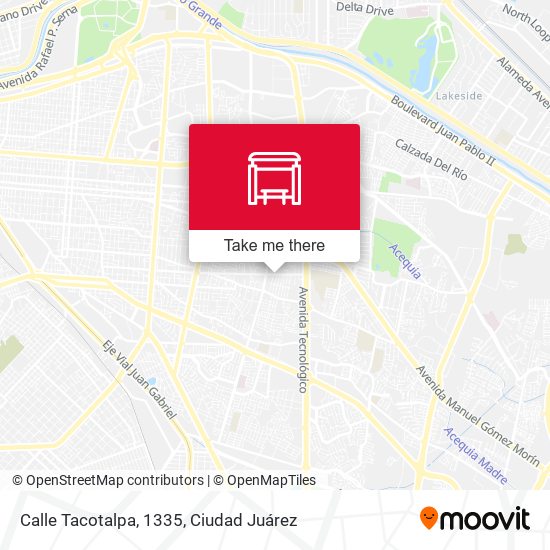 Mapa de Calle Tacotalpa, 1335