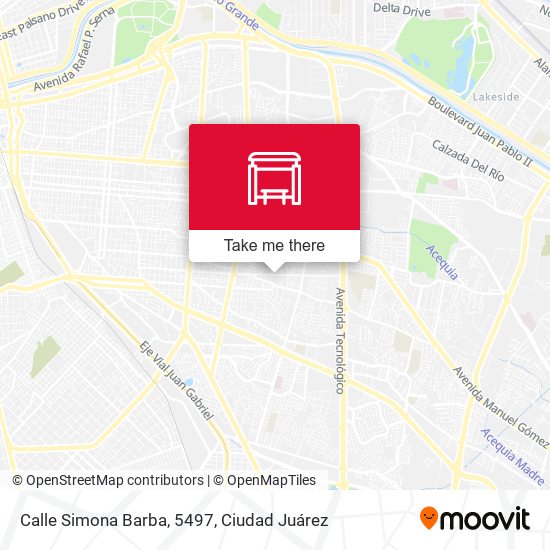 Calle Simona Barba, 5497 map