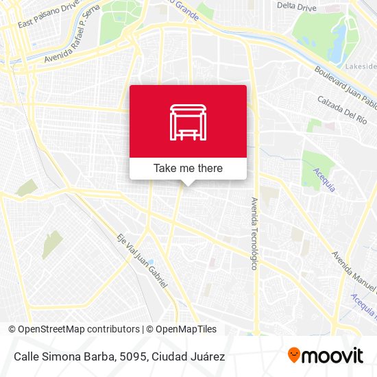 Mapa de Calle Simona Barba, 5095