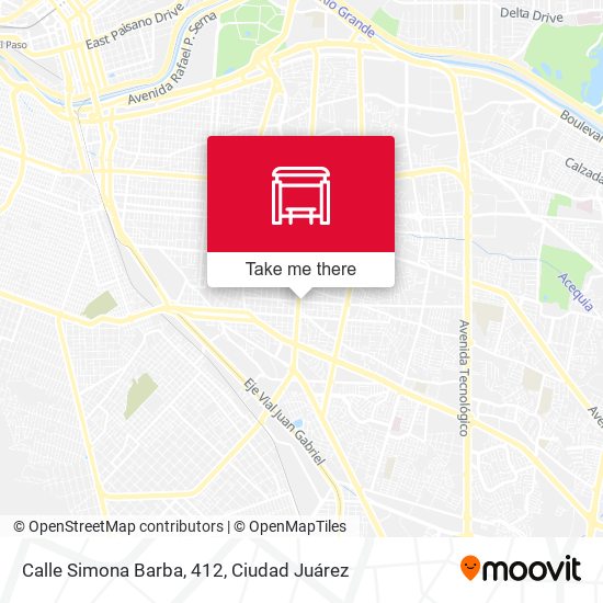 Mapa de Calle Simona Barba, 412