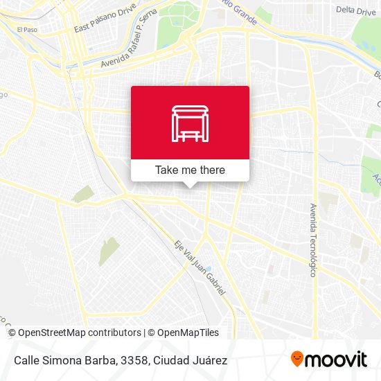 Mapa de Calle Simona Barba, 3358