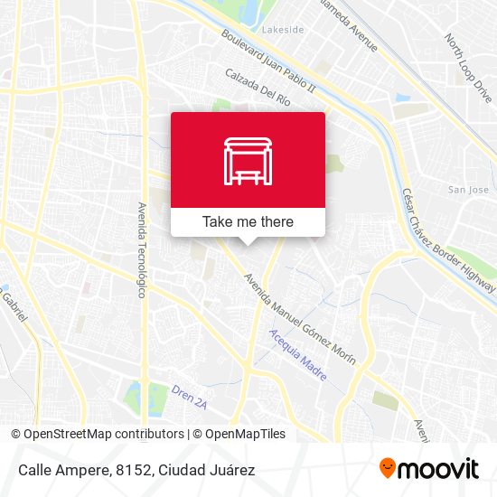 Calle Ampere, 8152 map