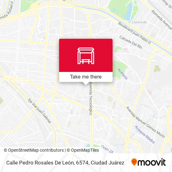 Mapa de Calle Pedro Rosales De León, 6574