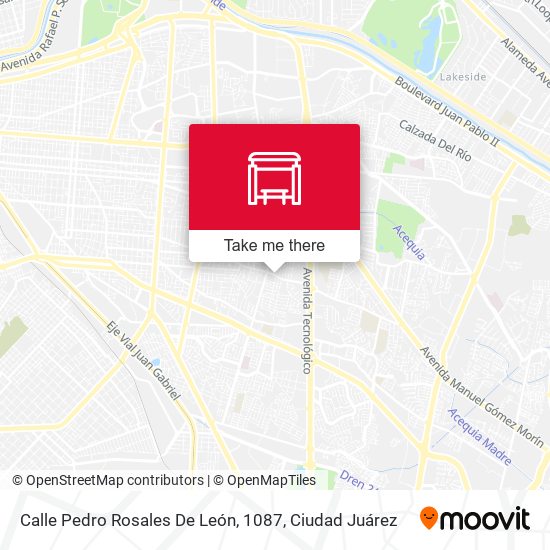 Mapa de Calle Pedro Rosales De León, 1087