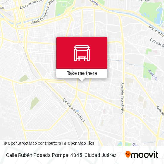 Mapa de Calle Rubén Posada Pompa, 4345