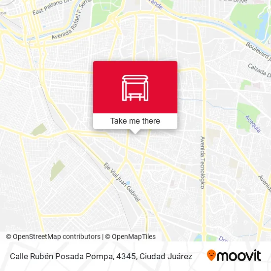 Mapa de Calle Rubén Posada Pompa, 4345
