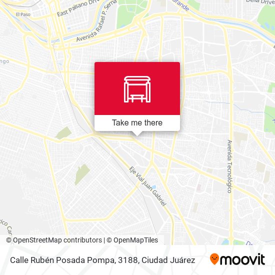 Mapa de Calle Rubén Posada Pompa, 3188