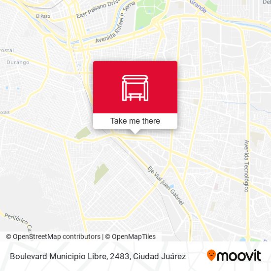 Mapa de Boulevard Municipio Libre, 2483