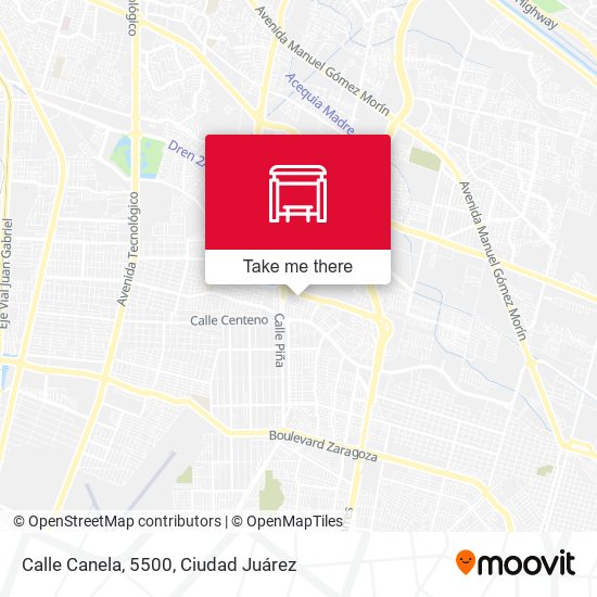 Mapa de Calle Canela, 5500