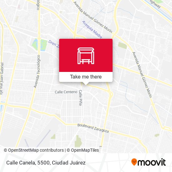 Calle Canela, 5500 map