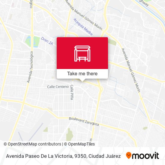 Mapa de Avenida Paseo De La Victoria, 9350