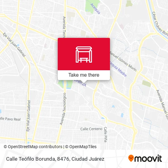 Mapa de Calle Teófilo Borunda, 8476