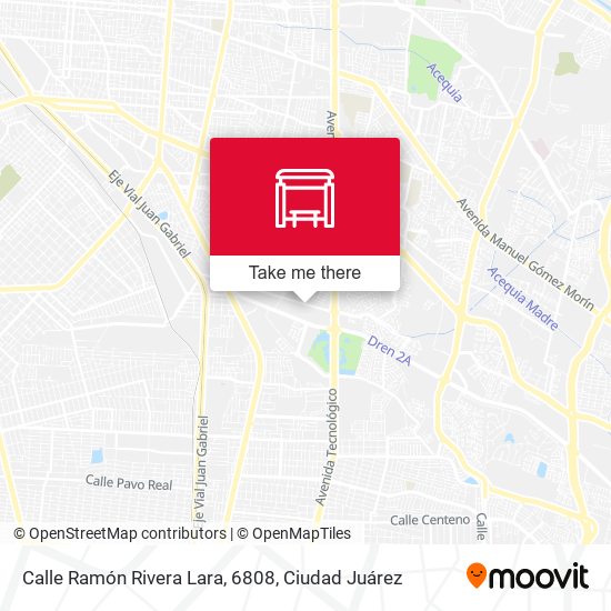 Mapa de Calle Ramón Rivera Lara, 6808