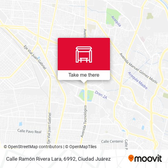 Mapa de Calle Ramón Rivera Lara, 6992