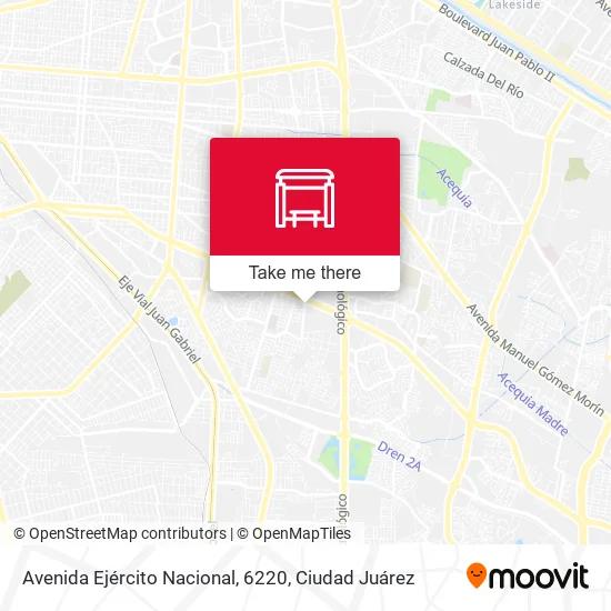 Mapa de Avenida Ejército Nacional, 6220