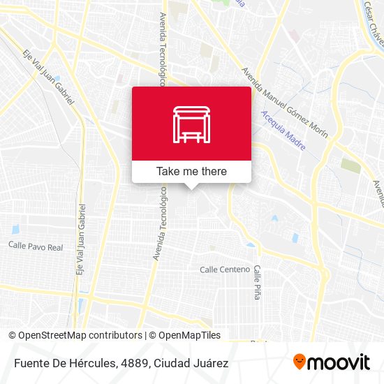 Fuente De Hércules, 4889 map