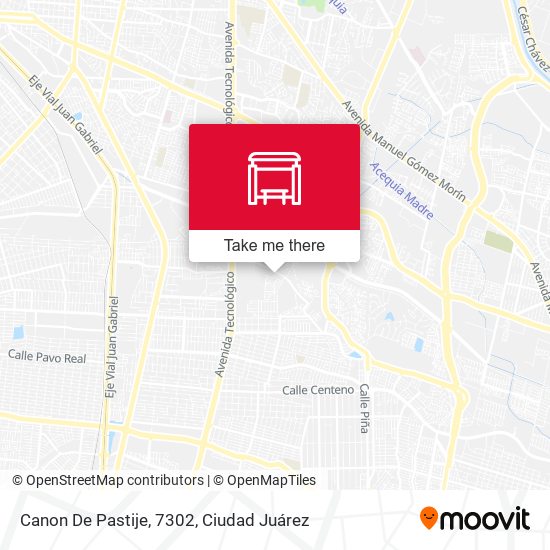Canon De Pastije, 7302 map