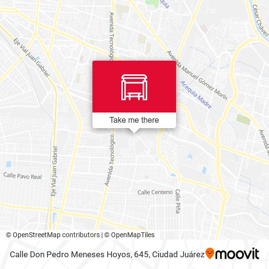 Calle Don Pedro Meneses Hoyos, 645 map