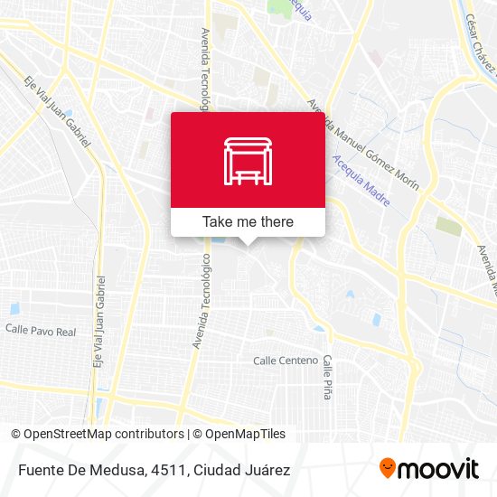 Fuente De Medusa, 4511 map