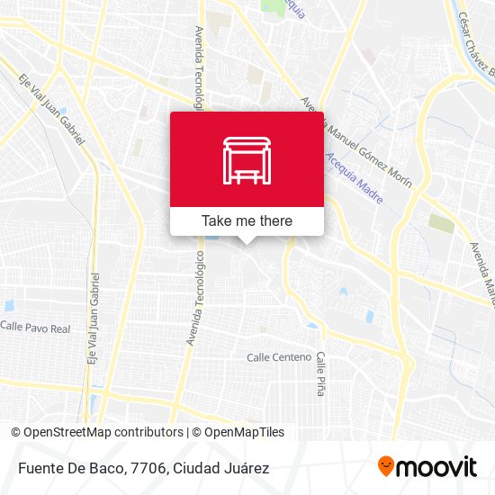 Fuente De Baco, 7706 map