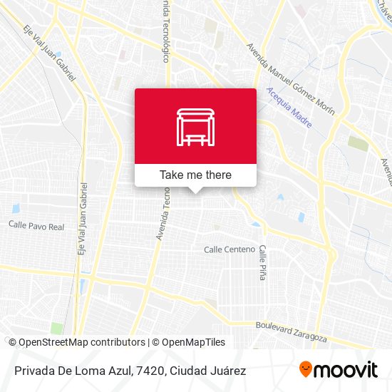 Privada De Loma Azul, 7420 map