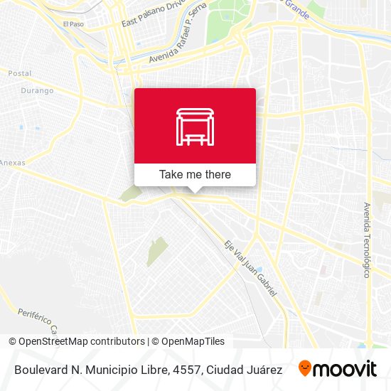 Mapa de Boulevard N. Municipio Libre, 4557
