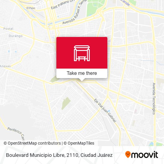 Boulevard Municipio Libre, 2110 map