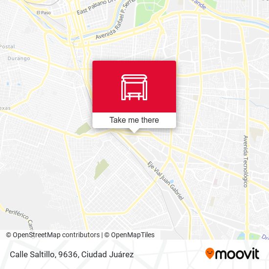 Calle Saltillo, 9636 map