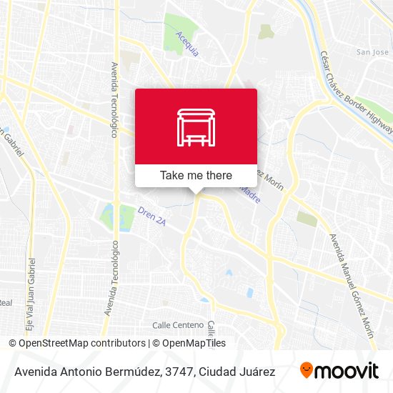 Mapa de Avenida Antonio Bermúdez, 3747