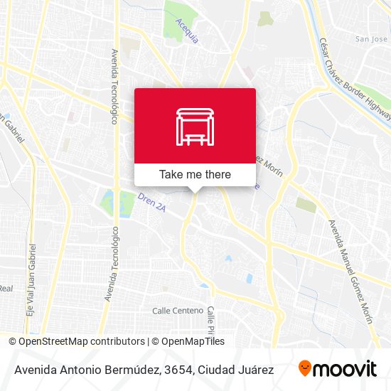 Mapa de Avenida Antonio Bermúdez, 3654