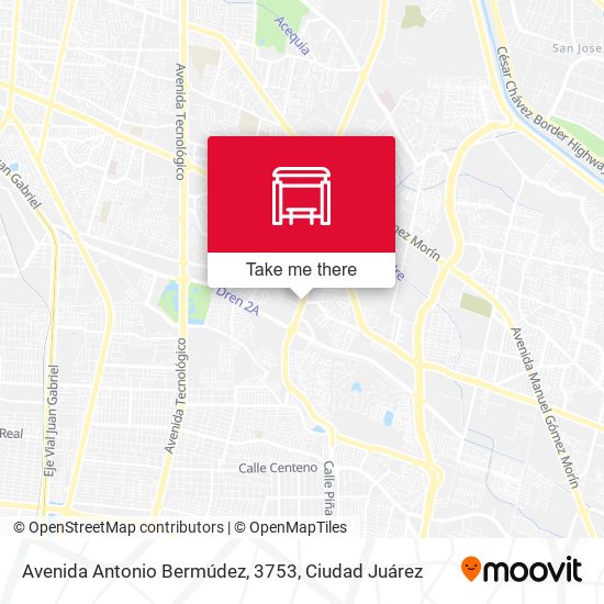 Mapa de Avenida Antonio Bermúdez, 3753