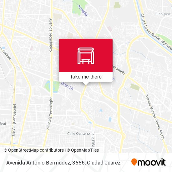 Mapa de Avenida Antonio Bermúdez, 3656