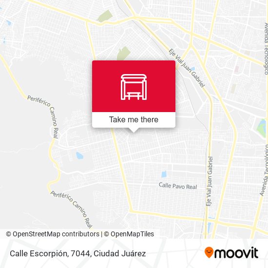 Mapa de Calle Escorpión, 7044
