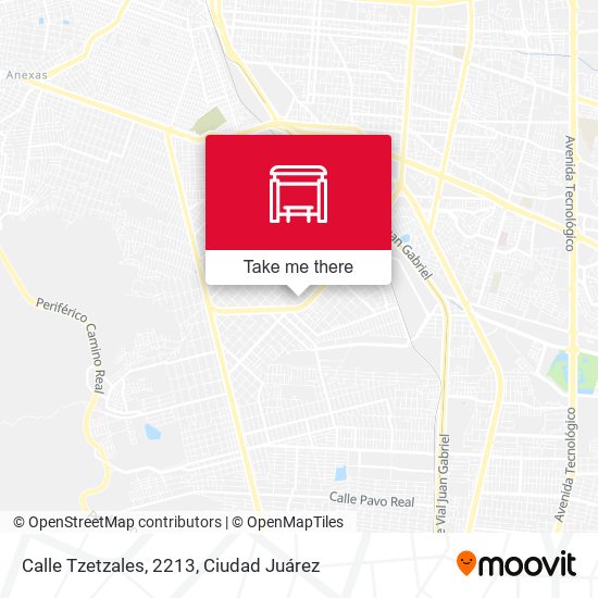 Mapa de Calle Tzetzales, 2213