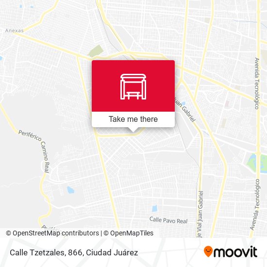 Mapa de Calle Tzetzales, 866