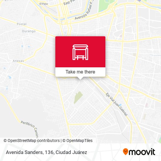 Avenida Sanders, 136 map