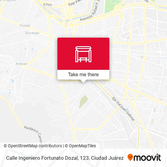 Mapa de Calle Ingeniero Fortunato Dozal, 123
