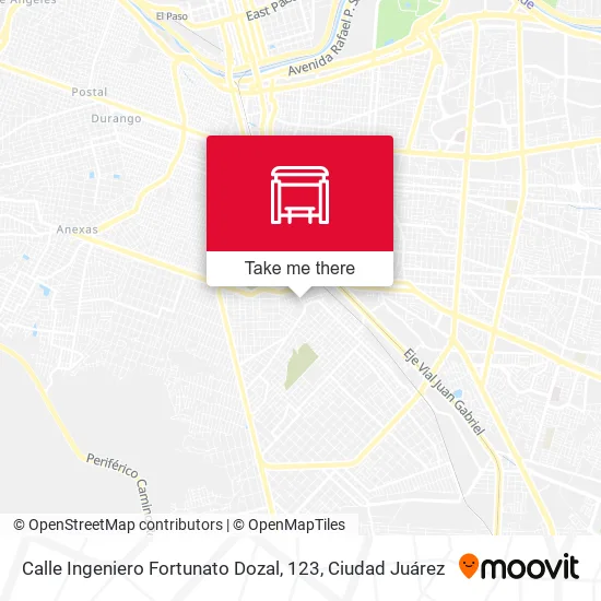 Mapa de Calle Ingeniero Fortunato Dozal, 123