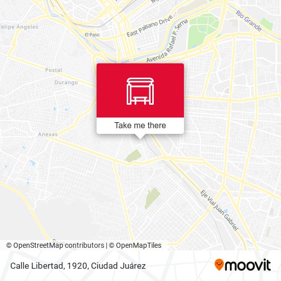 Calle Libertad, 1920 map