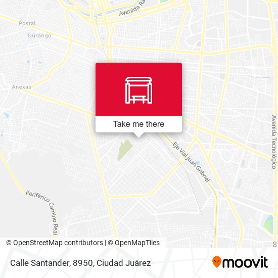 Calle Santander, 8950 map