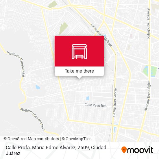 Mapa de Calle Profa. María Edme Álvarez, 2609