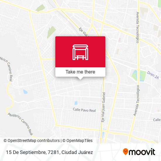 15 De Septiembre, 7281 map