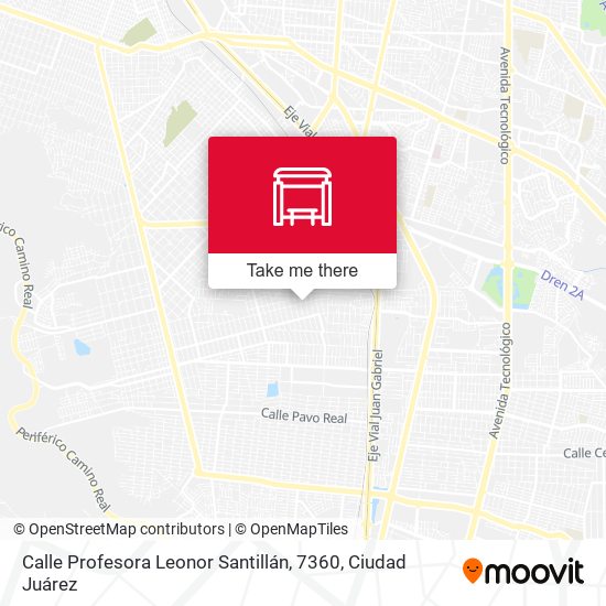 Mapa de Calle Profesora Leonor Santillán, 7360