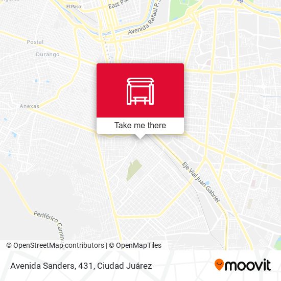 Avenida Sanders, 431 map