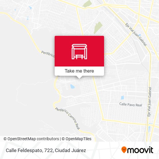 Mapa de Calle Feldespato, 722
