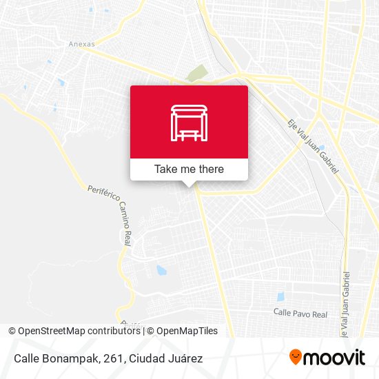 Calle Bonampak, 261 map