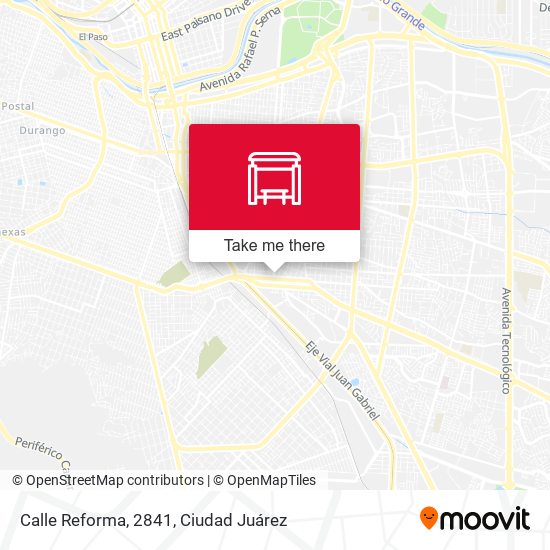 Calle Reforma, 2841 map