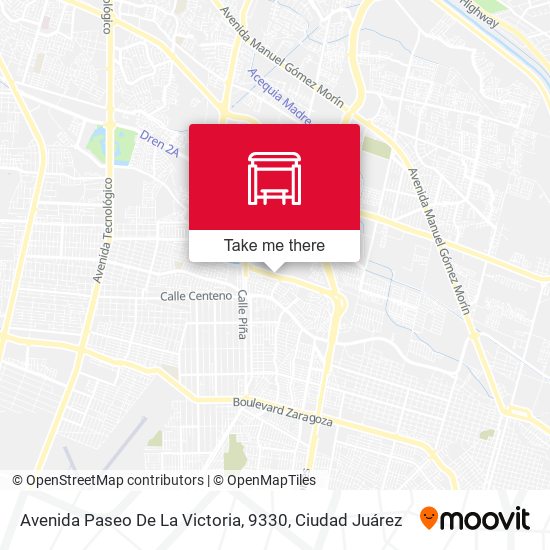 Mapa de Avenida Paseo De La Victoria, 9330