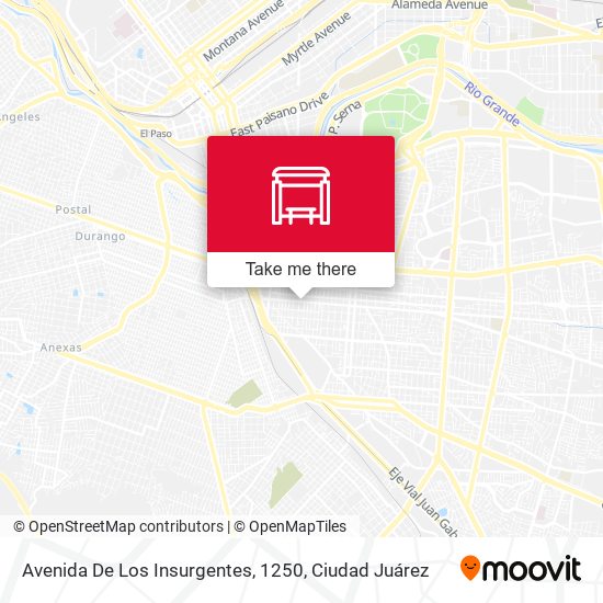 Mapa de Avenida De Los Insurgentes, 1250