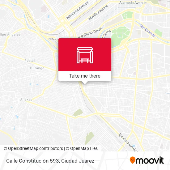 Mapa de Calle Constitución 593